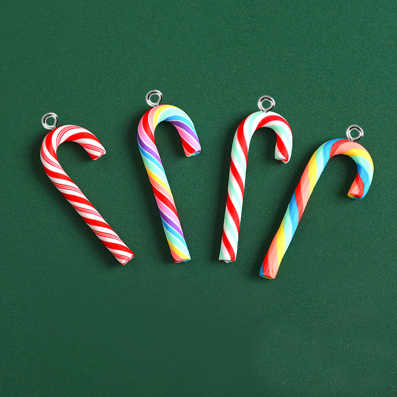 Resin Art Notes - 10pcs Cute Clay Christmas Pendants Charms