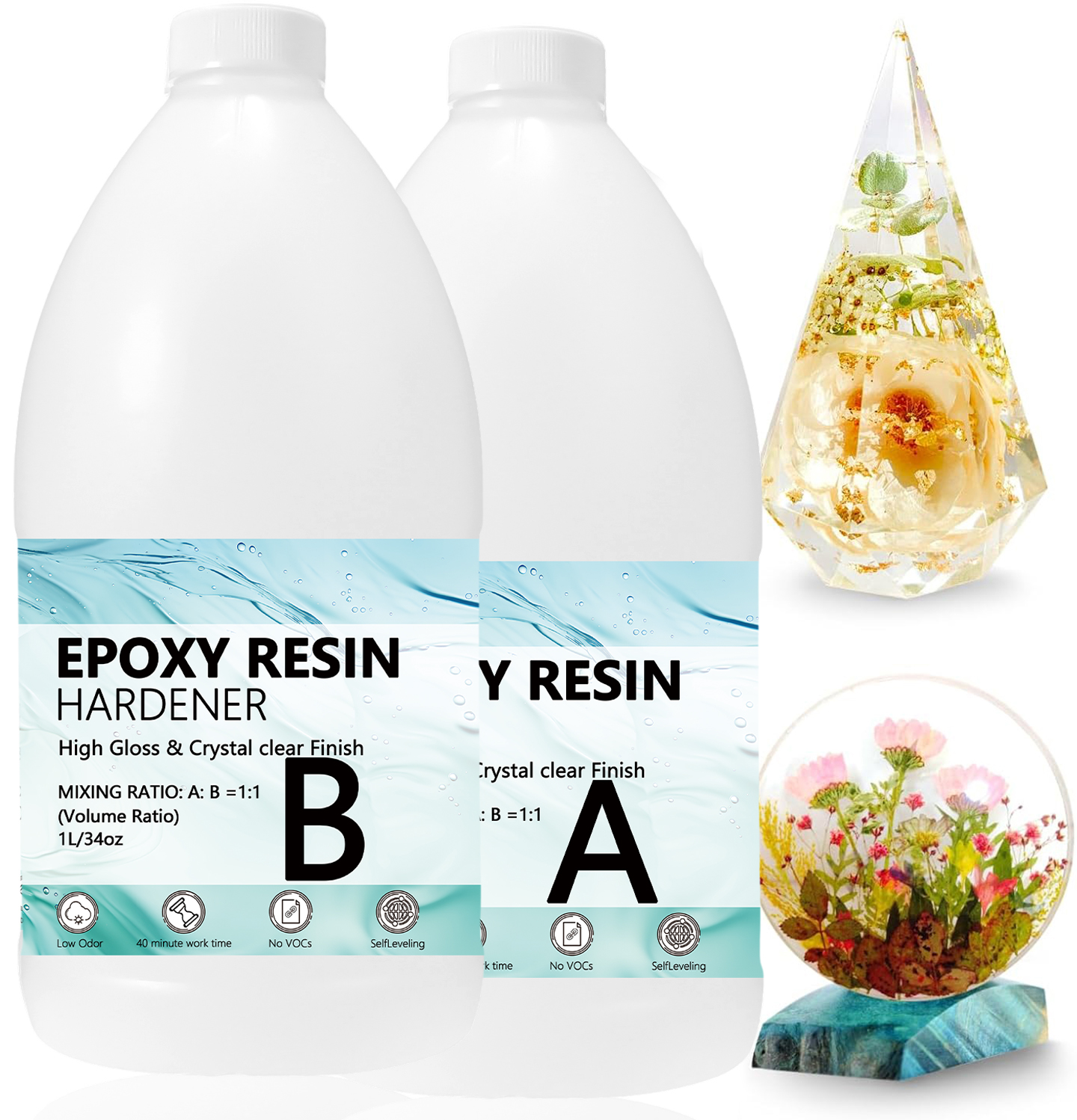 Resin Art Kit For Beginners - Epoxy Resin Kits Set, Art Kit