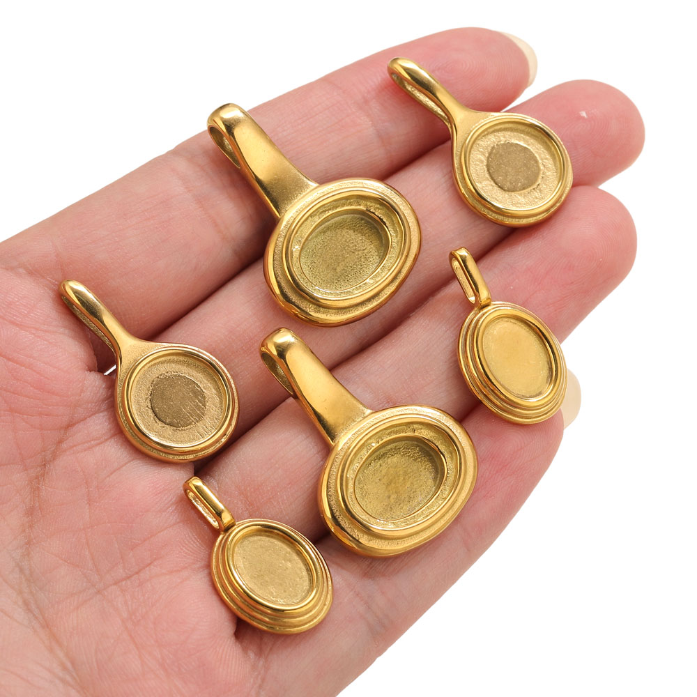 5pcs Stainless Steel Round Ova - Resin Art Notes 评论和价格