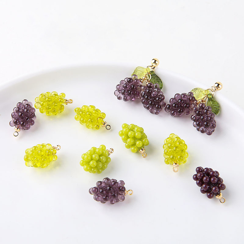 6pcs Cute Little Grapes Resin  - Resin Art Notes 评论和价格