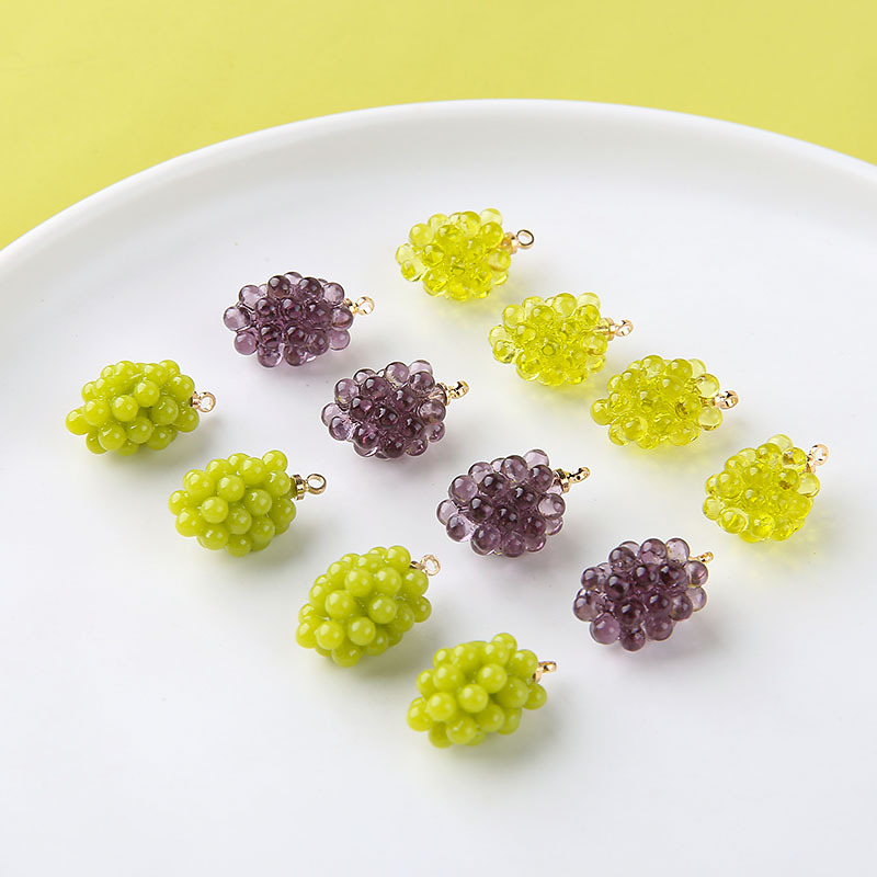 6pcs Cute Little Grapes Resin  - Resin Art Notes 评论和价格