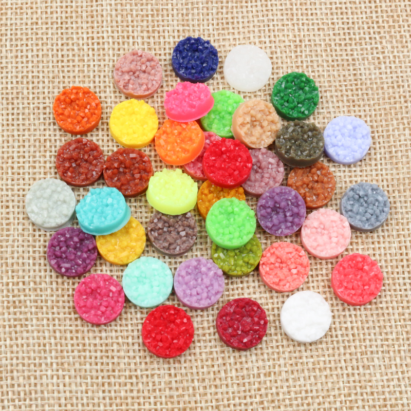 40pcs Resin Druzy Cabochons Do - Resin Art Notes 评论和价格