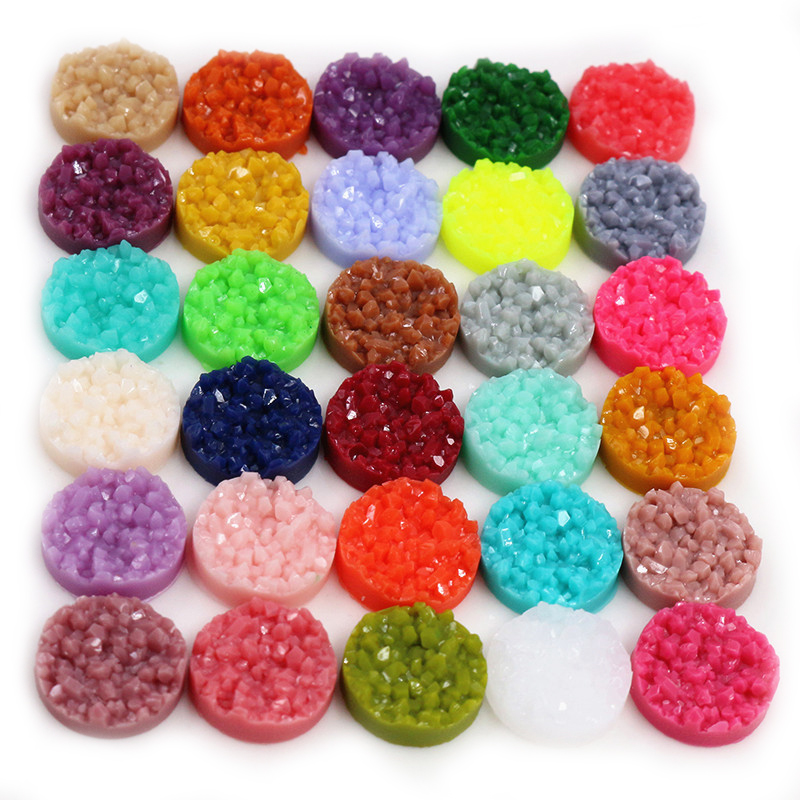 40pcs Resin Druzy Cabochons Do - Resin Art Notes 评论和价格