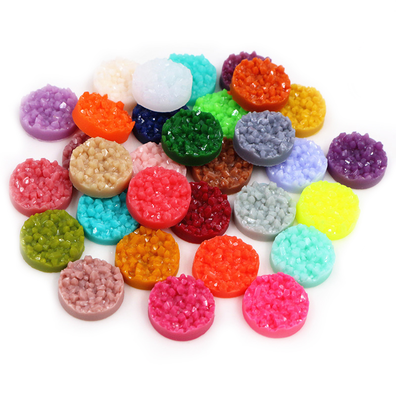 40pcs Resin Druzy Cabochons Do - Resin Art Notes 评论和价格