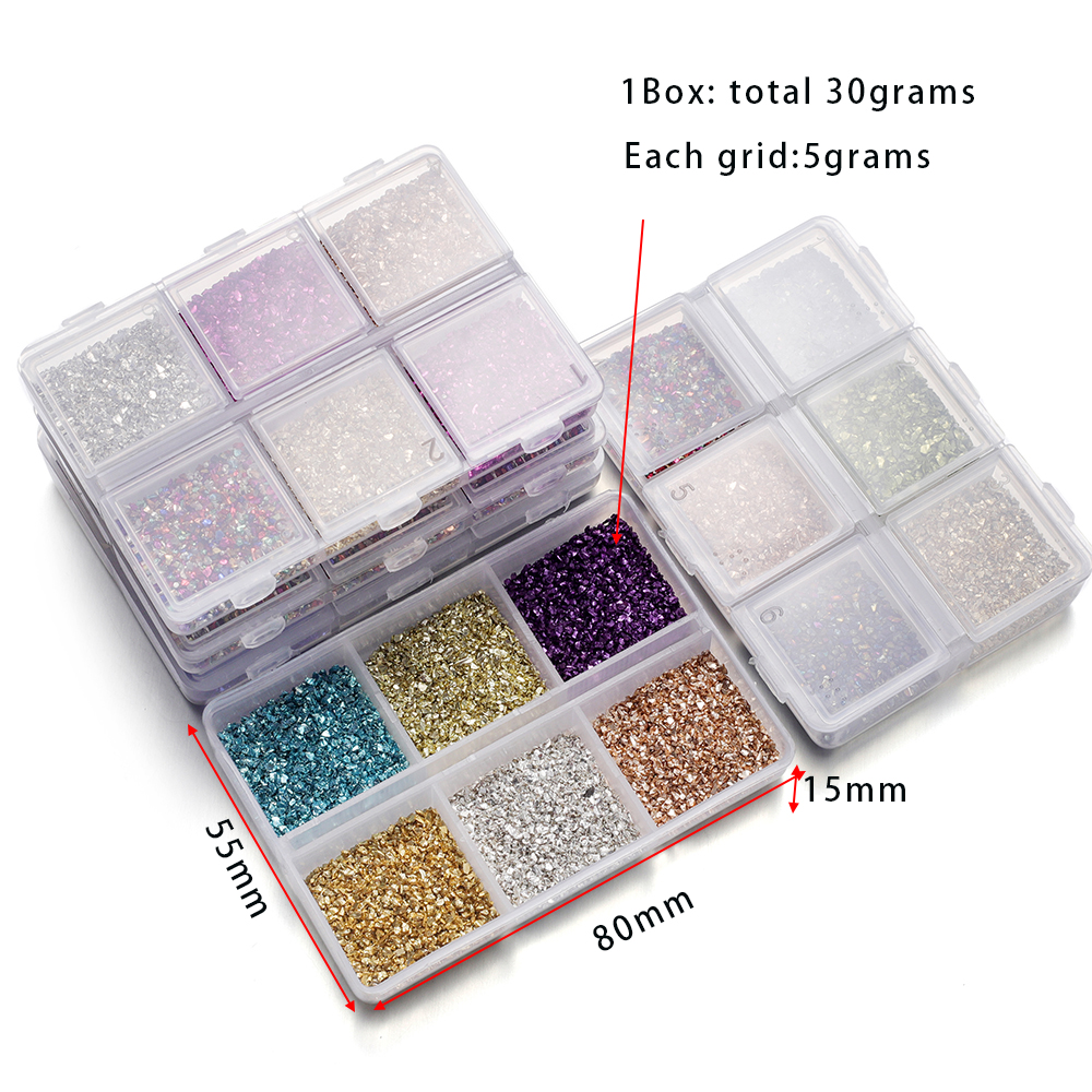 30g Broken Glass Stones Epoxy  - Resin Art Kit For Beginners 评论和价格