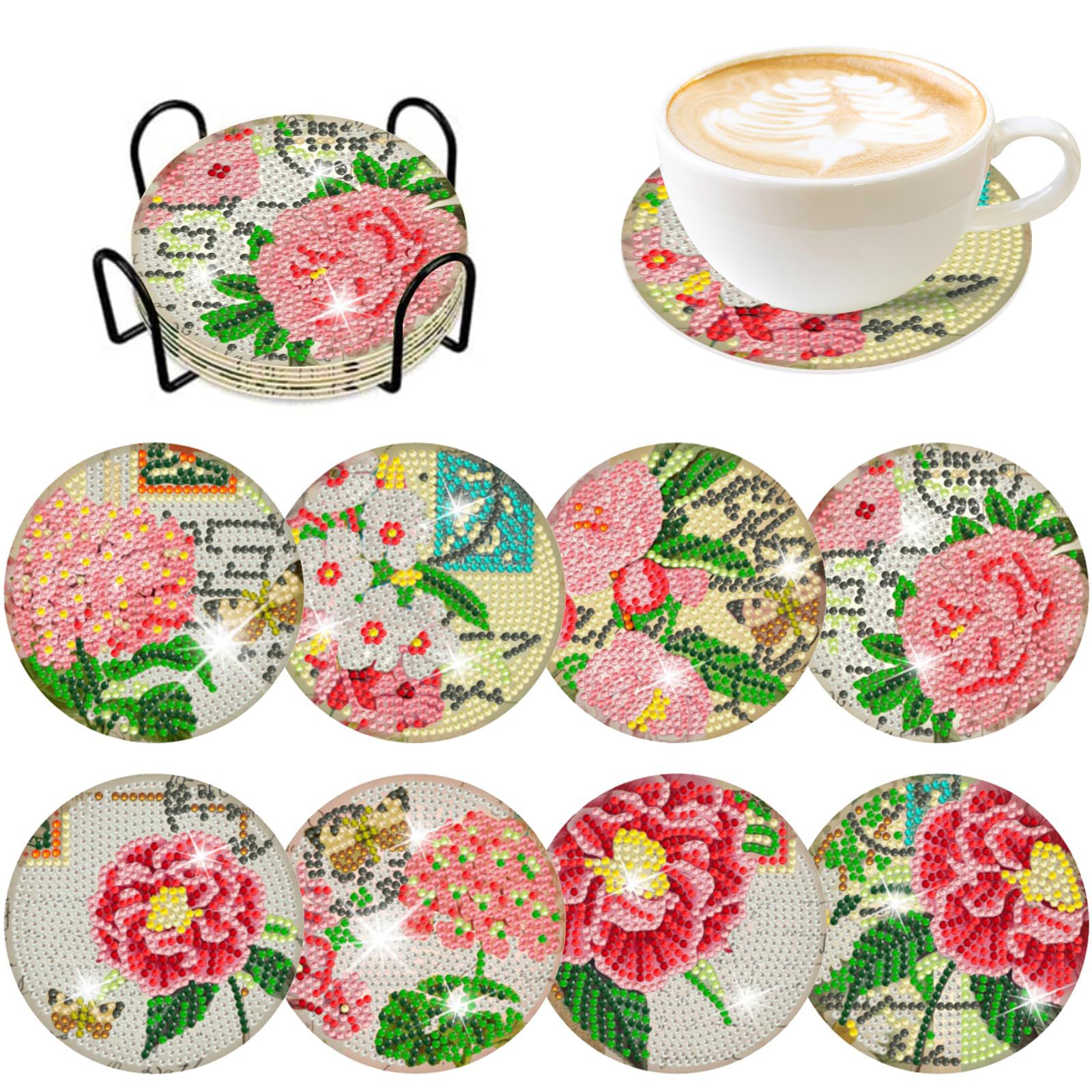 RUOPOTY 8pc/sets Diamond Paint - Resin Art Kit For Beginners 评论和价格
