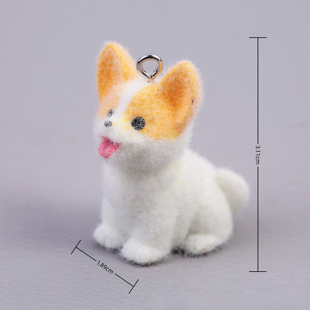 10pcs Flocking Puppy Dog Resin - Resin Art Notes 评论和价格