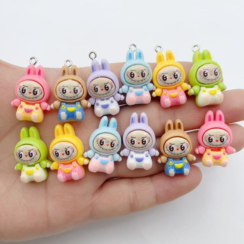 10Pcs Kawaii Rabbit Strawberry - Resin Art Notes 评论和价格