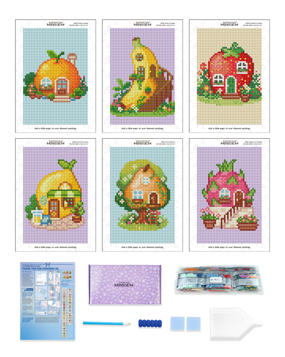 Forever Young Minigem 6PCS Fru - Resin Art Kit For Beginners 评论和价格