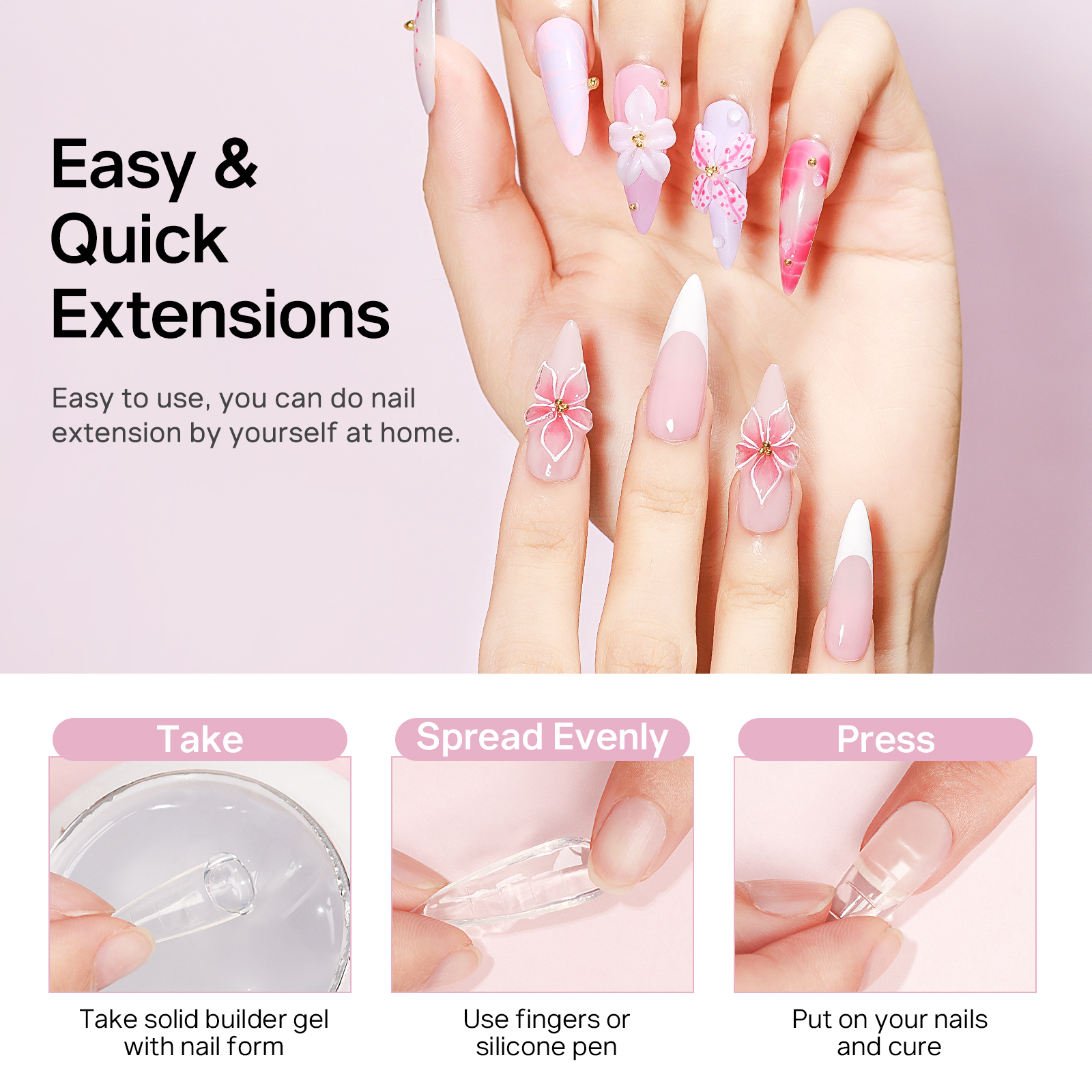 MIZHSE Builder Nail Gel White  - Resin Art Kit For Beginners 评论和价格