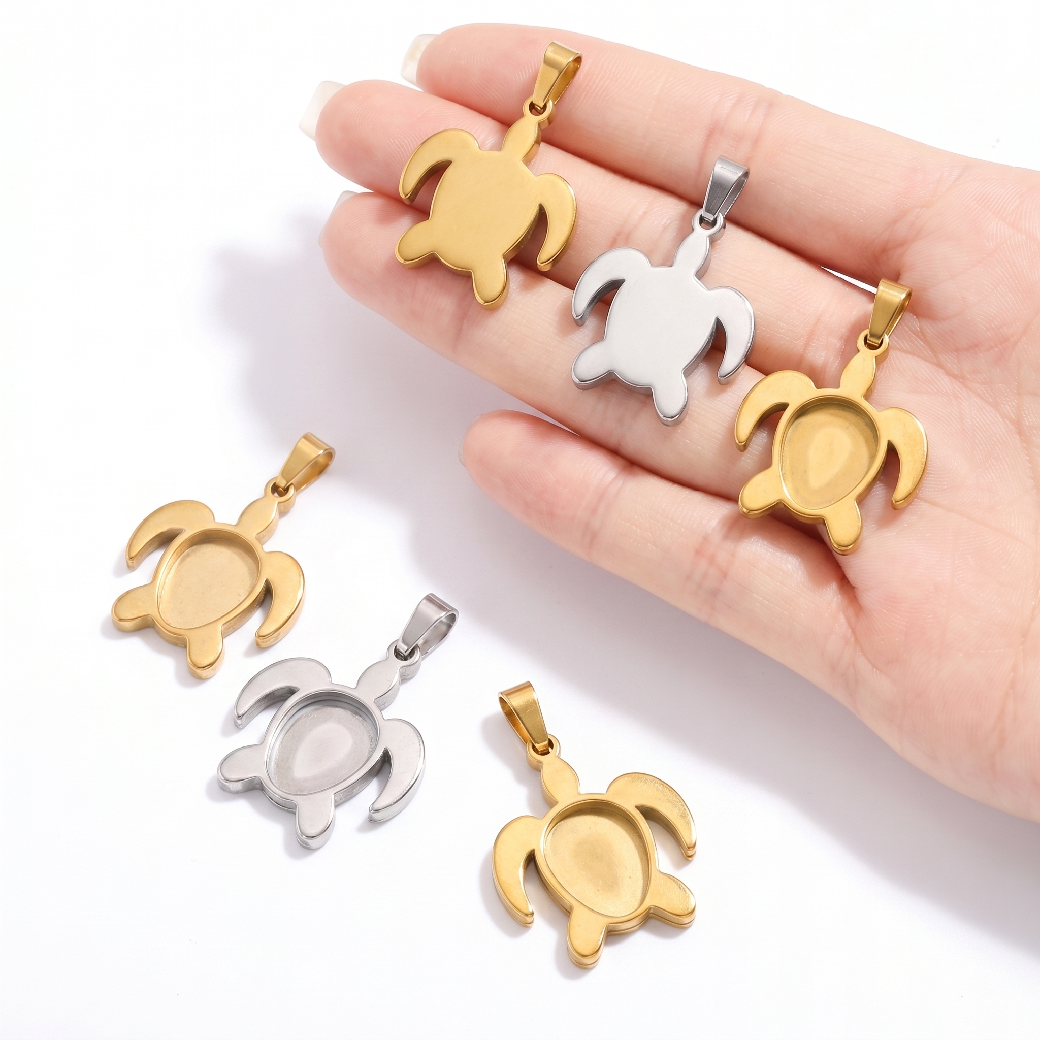 5pcs Stainless Steel Turtle Pe - Resin Art Notes 评论和价格