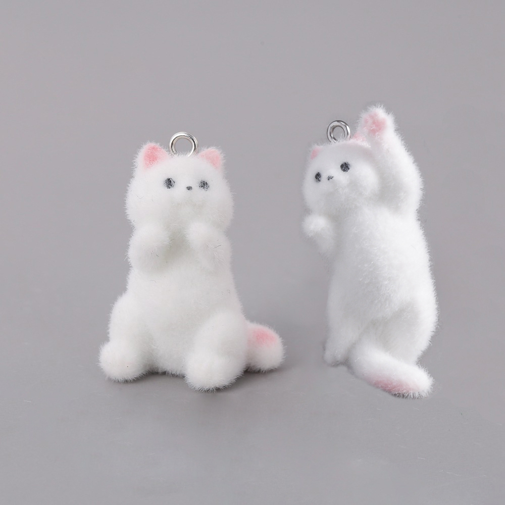 2pcs Flocking Little Cat Resin - Resin Art Notes 评论和价格