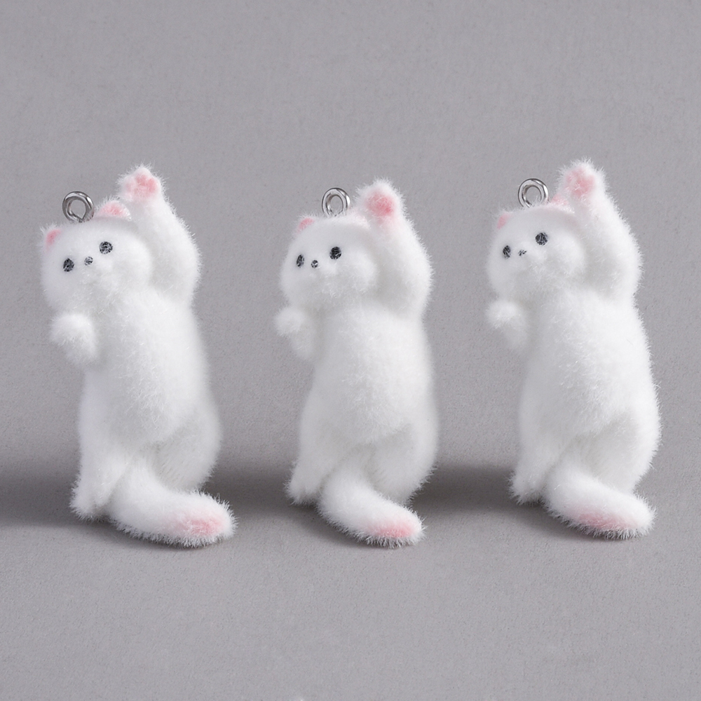 2pcs Flocking Little Cat Resin - Resin Art Notes 评论和价格