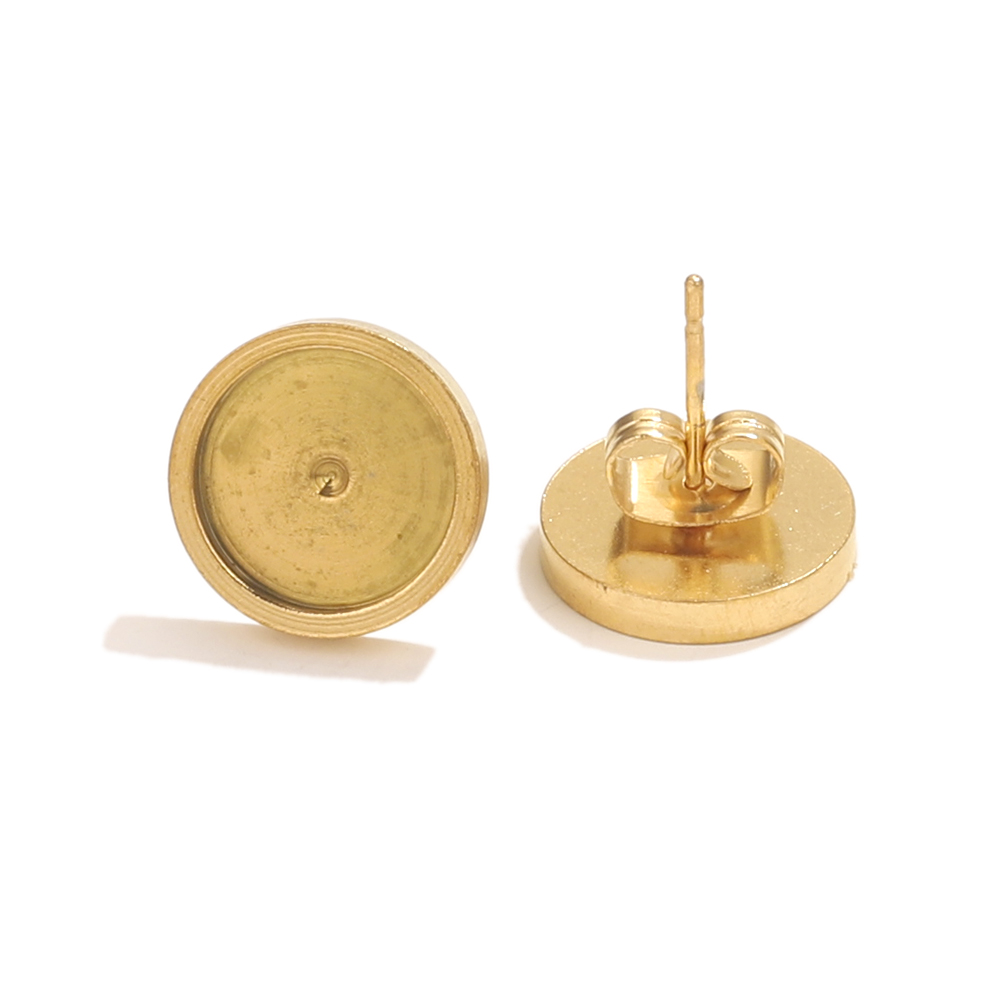10pcs Stainless Steel Gold Ear - Resin Art Notes 评论和价格